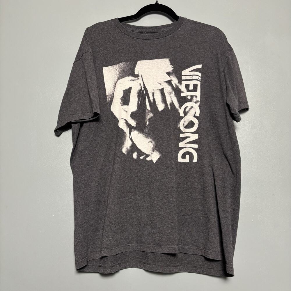 Original Vietcong Band T Shirt Preoccupations Post Punk Canada Merch Large